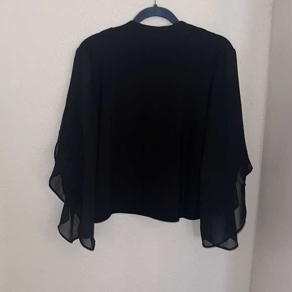 Black lightweight Sheer Formal Cover Up - Picture 5 of 5